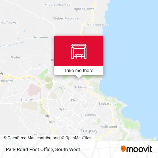 Park Road Post Office map