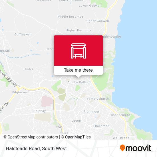 Halsteads Road map