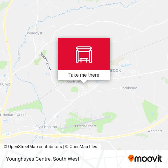 Younghayes Centre map