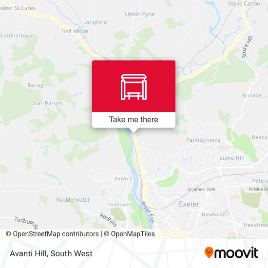 Avanti Hill map