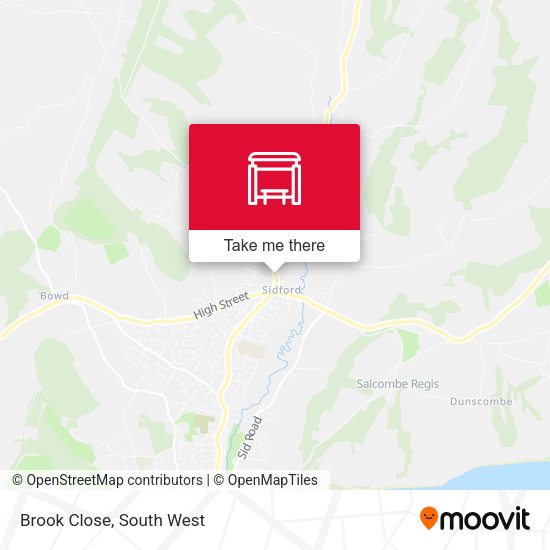Brook Close map