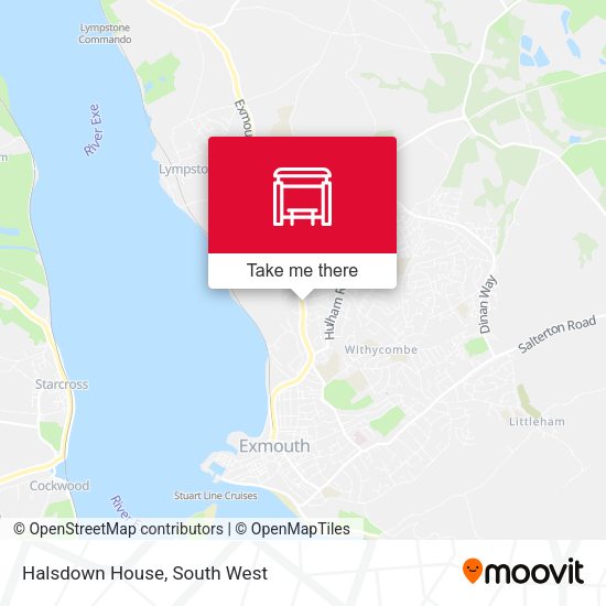 Halsdown House map