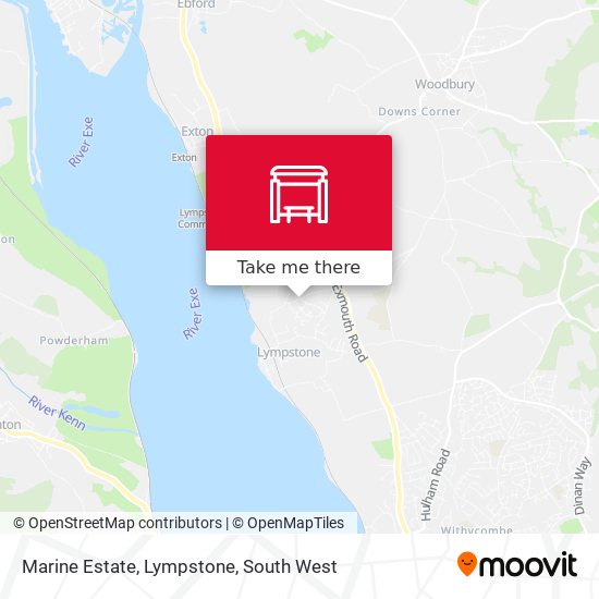 Marine Estate, Lympstone map