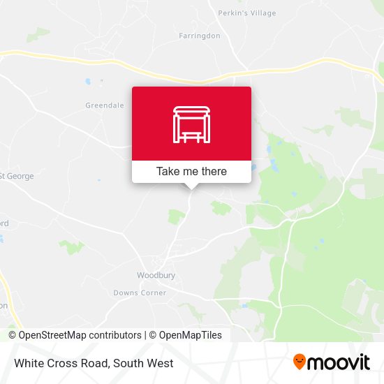 White Cross Road map