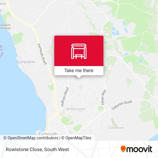 Rowlstone Close map