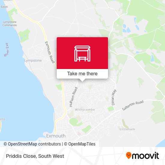 Priddis Close map