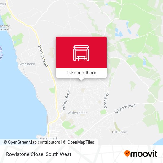 Rowlstone Close map