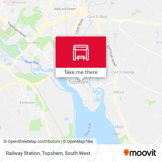 Railway Station, Topsham map