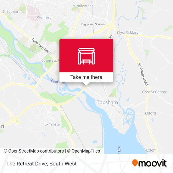 The Retreat Drive map