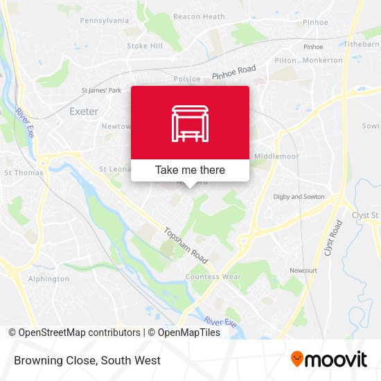 Browning Close map