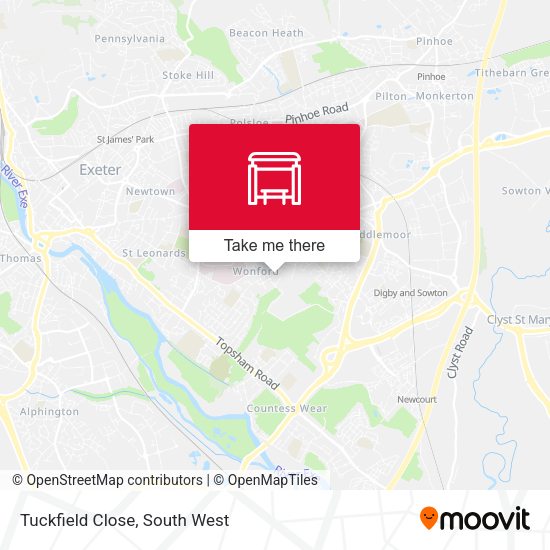 Tuckfield Close map