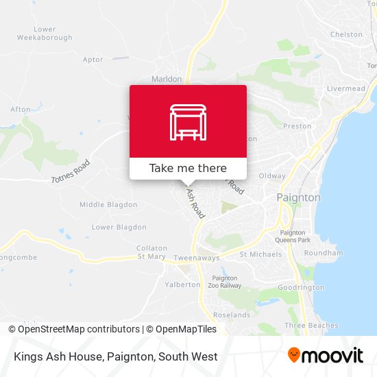 Kings Ash House, Paignton map