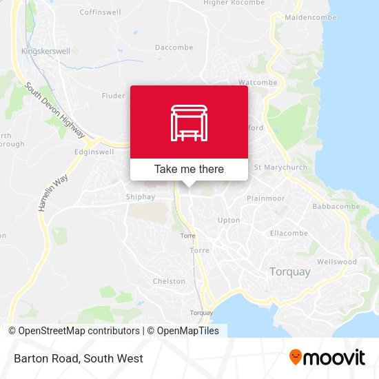 Barton Road map