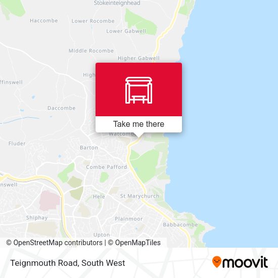 Teignmouth Road map