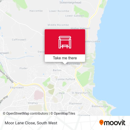 Moor Lane Close map