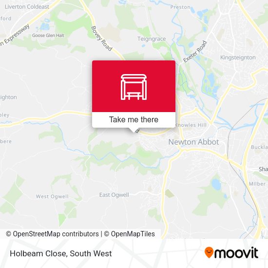 Holbeam Close map