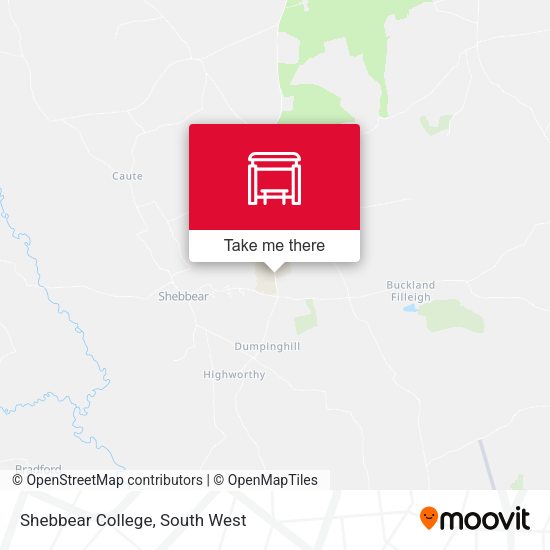 Shebbear College map