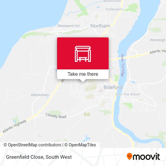 Greenfield Close map
