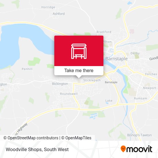 Woodville Shops map