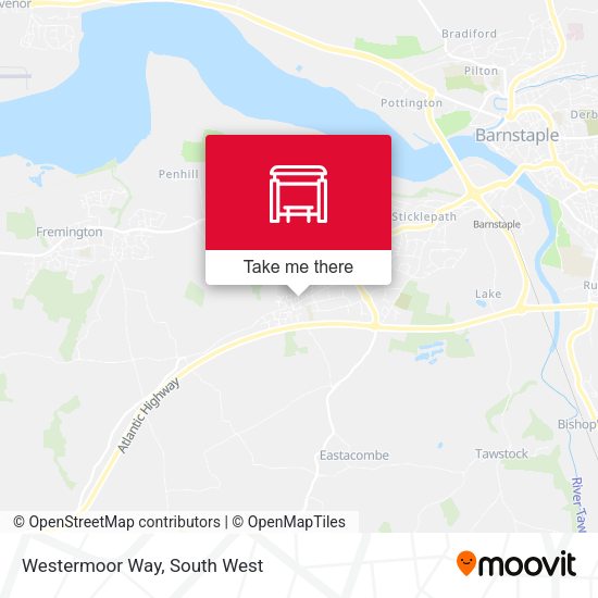 Westermoor Way map