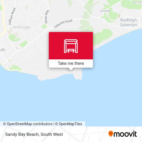 Sandy Bay Beach map