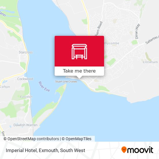 Imperial Hotel, Exmouth map