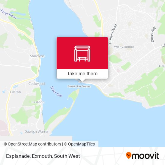 Esplanade, Exmouth map