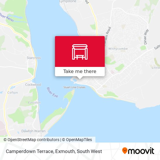 Camperdown Terrace, Exmouth map