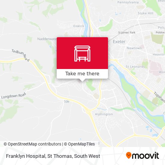 Franklyn Hospital, St Thomas map