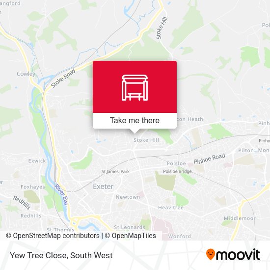 Yew Tree Close map