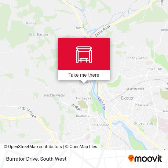 Burrator Drive map