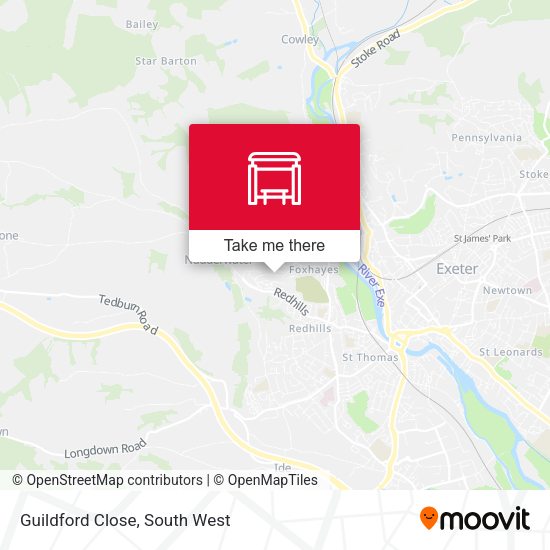 Guildford Close map