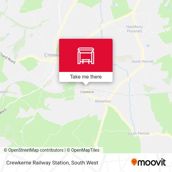 Crewkerne Railway Station map