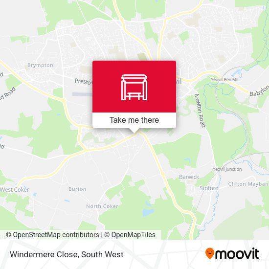 Windermere Close map