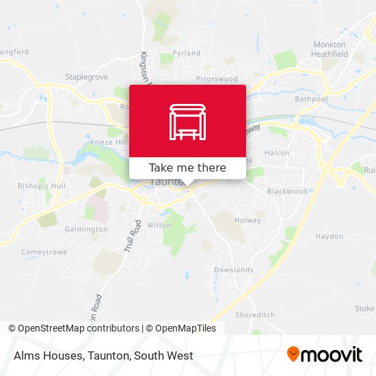 Alms Houses, Taunton map