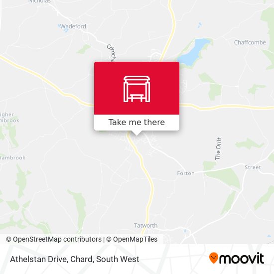 Athelstan Drive, Chard map