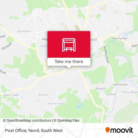 Post Office, Yeovil map