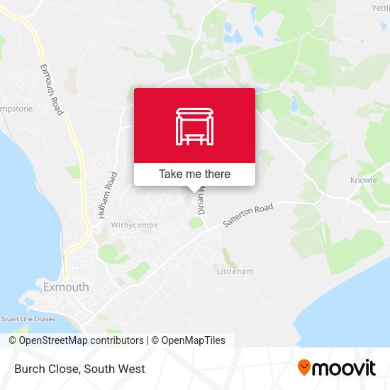 Burch Close map