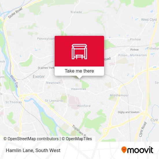 Hamlin Lane map
