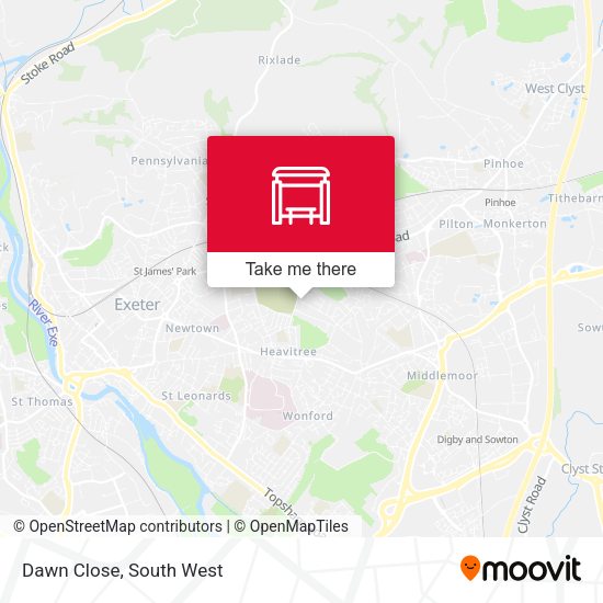 Dawn Close map