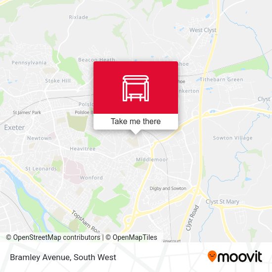 Bramley Avenue map