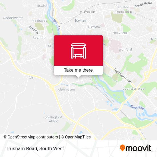 Trusham Road map