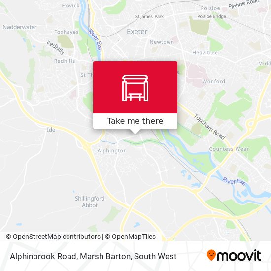 Alphinbrook Road, Marsh Barton map