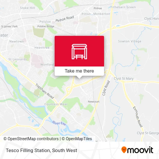 Tesco Filling Station map