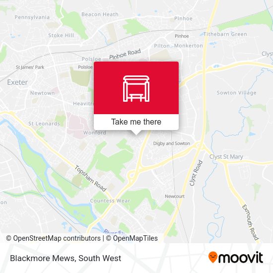 Blackmore Mews map