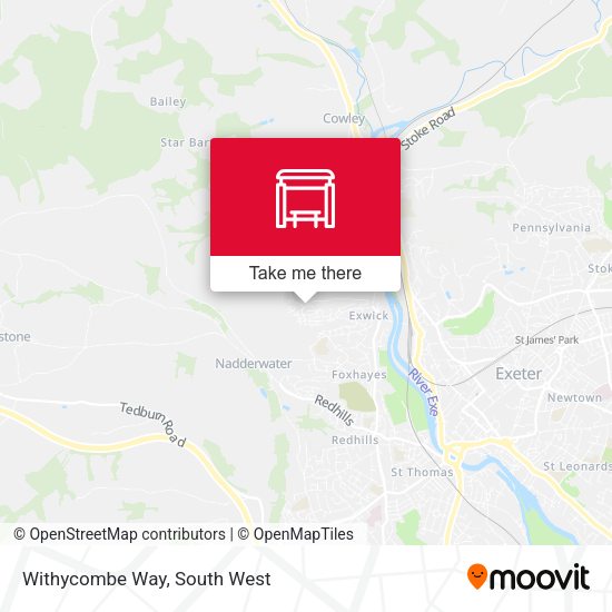 Withycombe Way map