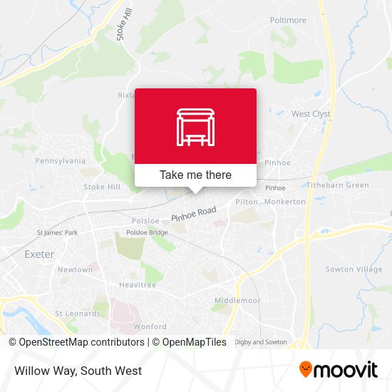 Willow Way map