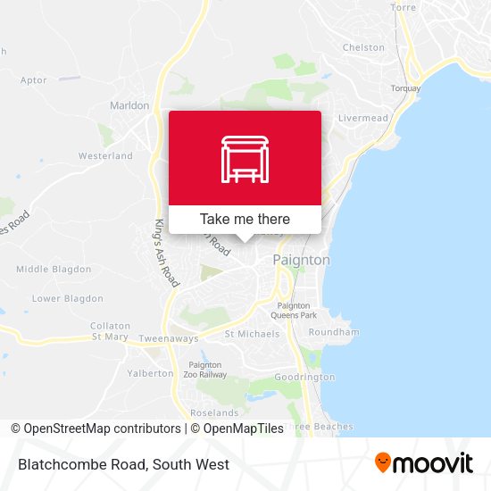 Blatchcombe Road map