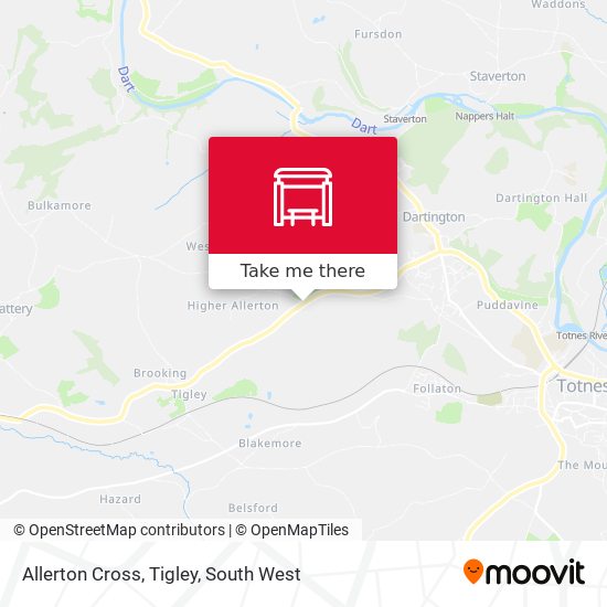 Allerton Cross, Tigley map