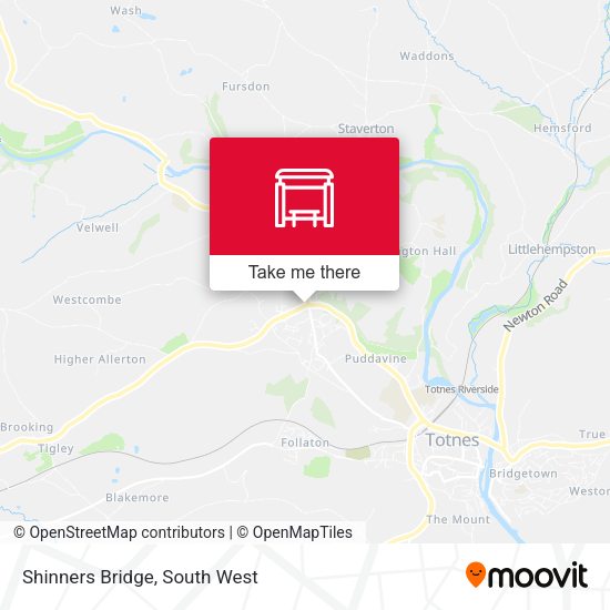 Shinners Bridge map